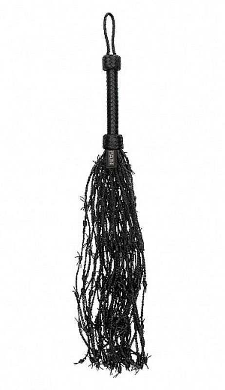 Pain Leather Barbed Wire Flogger Feel The Cock Vibe - - Whips And Crops