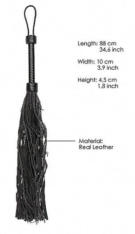 Shots Toys Pain Leather Suede Barbed Wired Flogger BDSM Impact Play - Whips And Crops