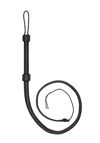 Shots Toys Pain Real Leather Bullwhip Premium Cowhide Construction - Whips And Crops