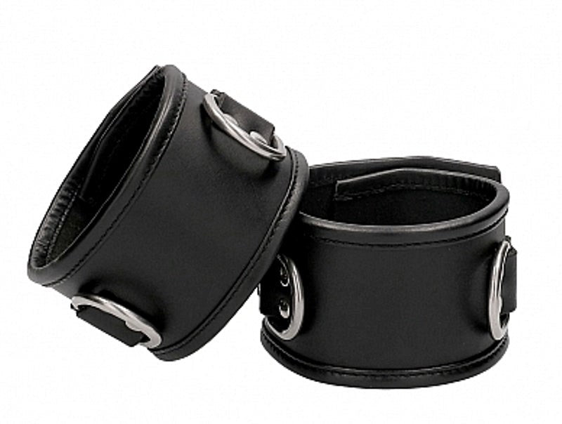 Shots Toys Pain Restraint Ankle Cuffs with Padlock and Keys - - Cuffs and Restraints