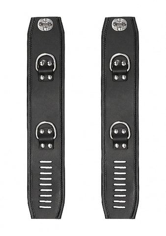 Shots Toys Pain Restraint Ankle Cuffs with Padlock and Keys - Cuffs and Restraints
