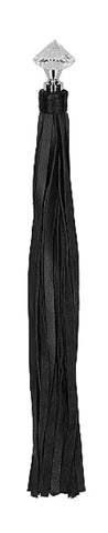 Shots Toys Pain Sparkling Pointed Handle Leather Flogger Ball Style Handle - Whips And Crops