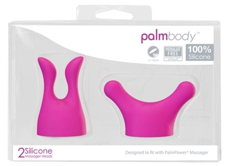 BMS Factory Palm Body Silicone Massager Heads Premium Attachment Set - - G-Spot Vibrators