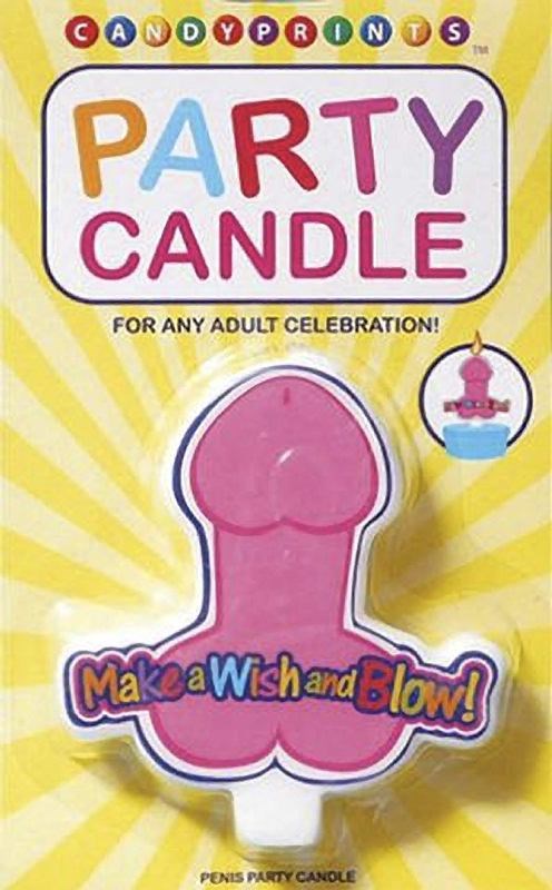 Little Genie Party Candle Make a Wish and Blow Penis Novelty Party Accessory - - Sex Games, Coupons and Tricks