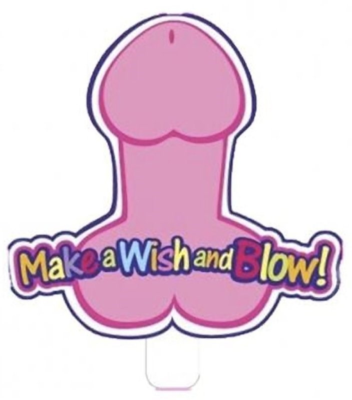 Little Genie Party Candle Make a Wish and Blow Penis Novelty Party Accessory - Sex Games, Coupons and Tricks