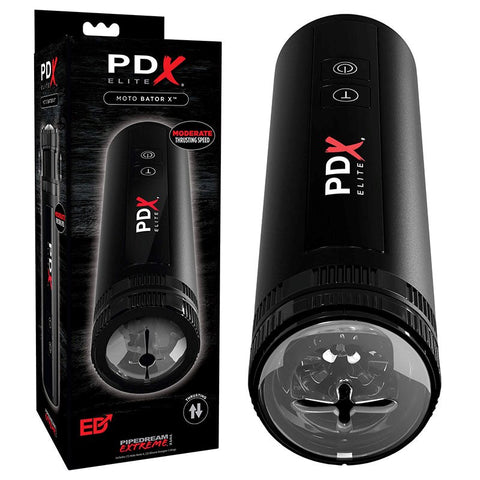 Pipedream Products PDX Elite Moto Bator X Vibrating Male Masturbator - Realistic Butts And Vaginas