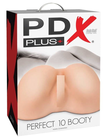 Pipedream Products PDX Plus Perfect 10 Booty Premium Cock Gear Dual Entry - Masturbators and Strokers