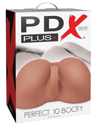 Pipedream Products PDX Plus Perfect 10 Booty Premium Cock Gear Dual Entry - Masturbators and Strokers