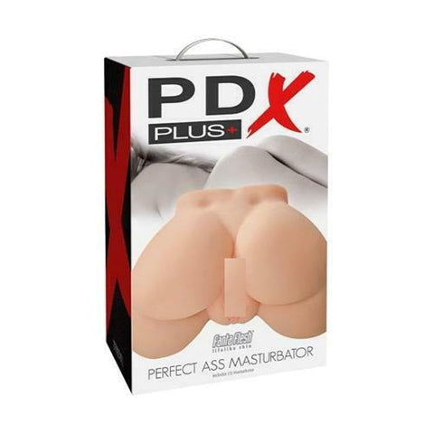 PDX Plus Perfect Ass Masturbator Snug Fit CRings Dual Tunnel Design - Masturbators and Strokers