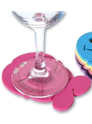 Ozze Creations Pecker Coasters 6 Colorful Penis Shaped Party Coasters - Bachelorette and Bucks