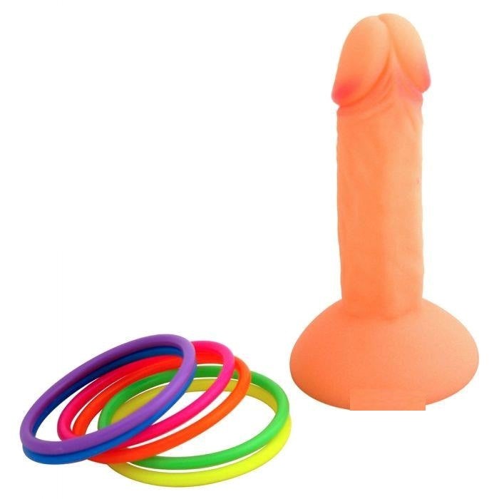 Seven Creations Penis Hoopla Pink Party Game with Multiple Rings - - Sex Games, Coupons and Tricks