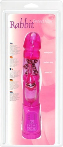 Seven Creations Perfect Vibe Jelly Silicone Rabbit Vibrator Dual Motors - Rabbit Vibrators
