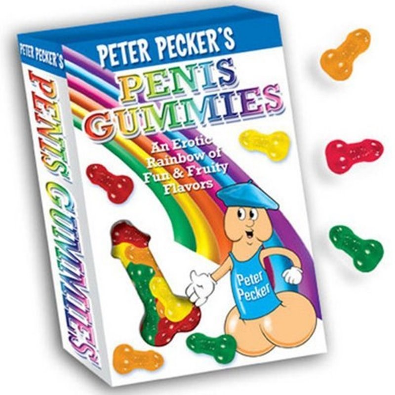 Hott Products Peter Peckers Penis Gummies Novelty Party Treats - - Sex Games, Coupons and Tricks
