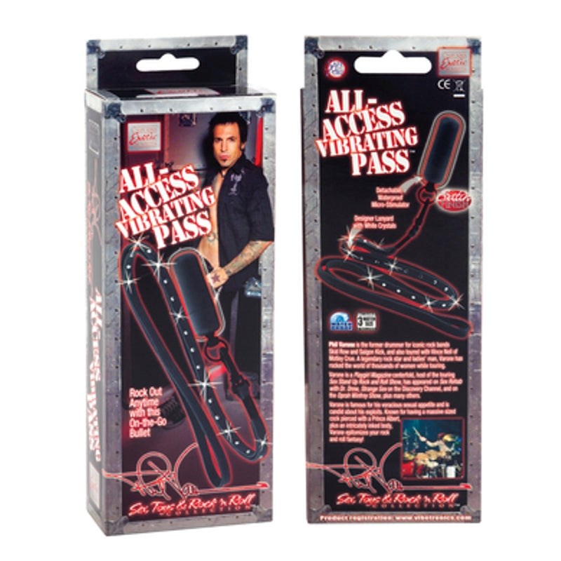 California Exotics Phil Varone All Access Vibrating Pass Black Discreet Vibrator - Personal Massagers