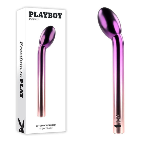 Evolved Playboy Pleasure Afternoon Delight G Spot Vibrator Chrome Ombre - G-Spot Vibrators