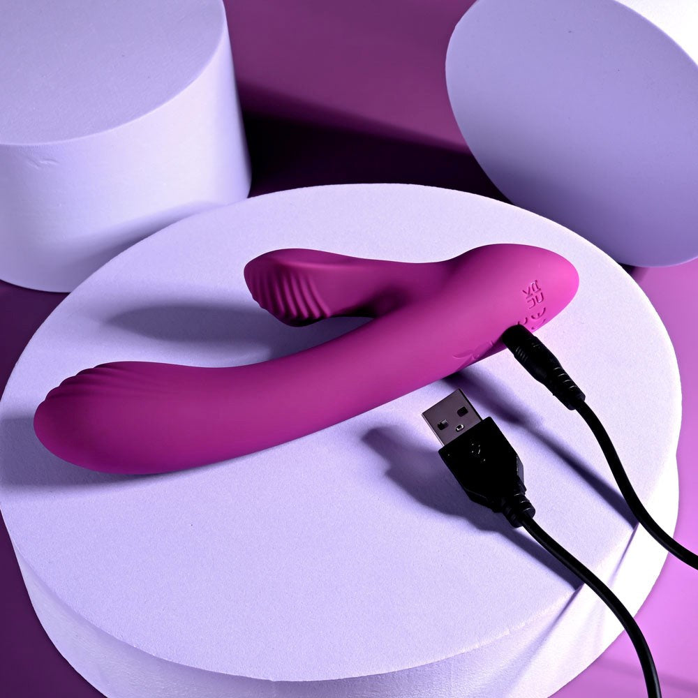 Evolved Playboy Pleasure Bitty Bunny Rabbit Vibrator with Dual Motors - - Rabbit Vibrators