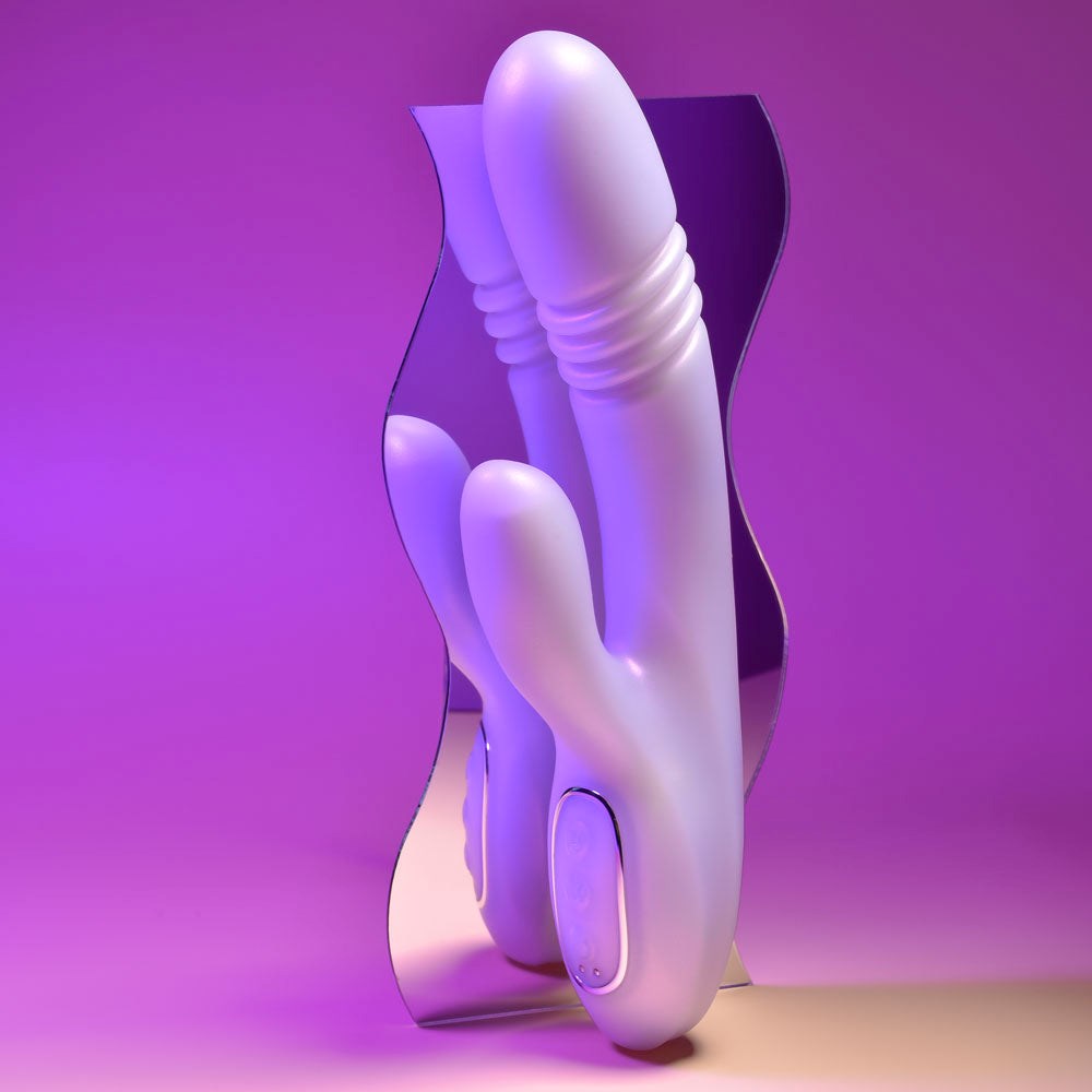 Playboy Pleasure Bumping Bunny Thrusting Rabbit Vibrator - - Rabbit Vibrators