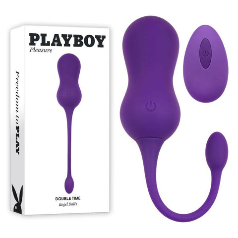 Evolved Playboy Pleasure DOUBLE TIME Remote Control Kegel Balls with Vibration - Love Eggs and Kegel Exercisers