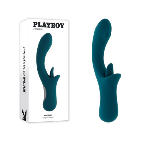 Evolved Playboy Pleasure Harmony Multi Functions Rabbit Vibrator with Tapping - Clit Ticklers and Pulsators