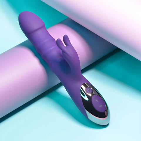 Evolved Playboy Pleasure Hop To It 10 Functions Rabbit Vibrator Moving Rings - Rabbit Vibrators