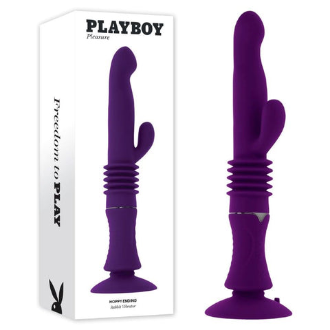 Evolved Playboy Pleasure Hoppy Ending Thrusting Rabbit Vibrator - Rabbit Vibrators
