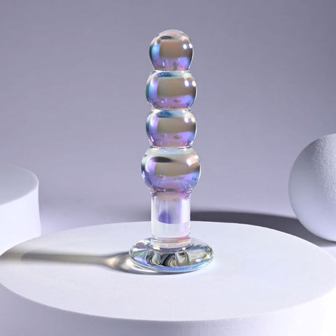 Evolved Playboy Pleasure Jewels Beads Glass Anal Plug Premium Borosilicate - Glass Sex Toys