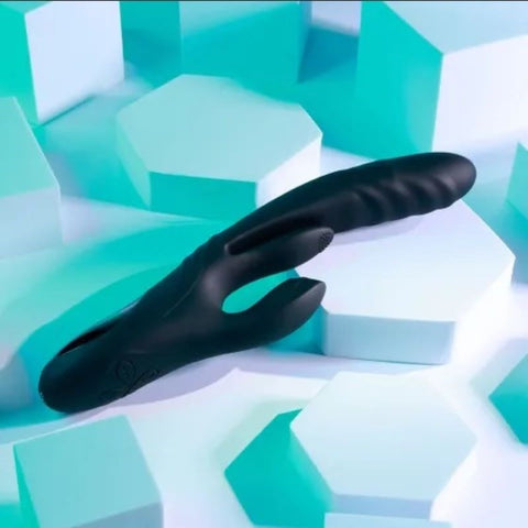 Evolved Playboy Pleasure Rapid Rabbit Silicone Vibrator Triple Action - Rabbit Vibrators
