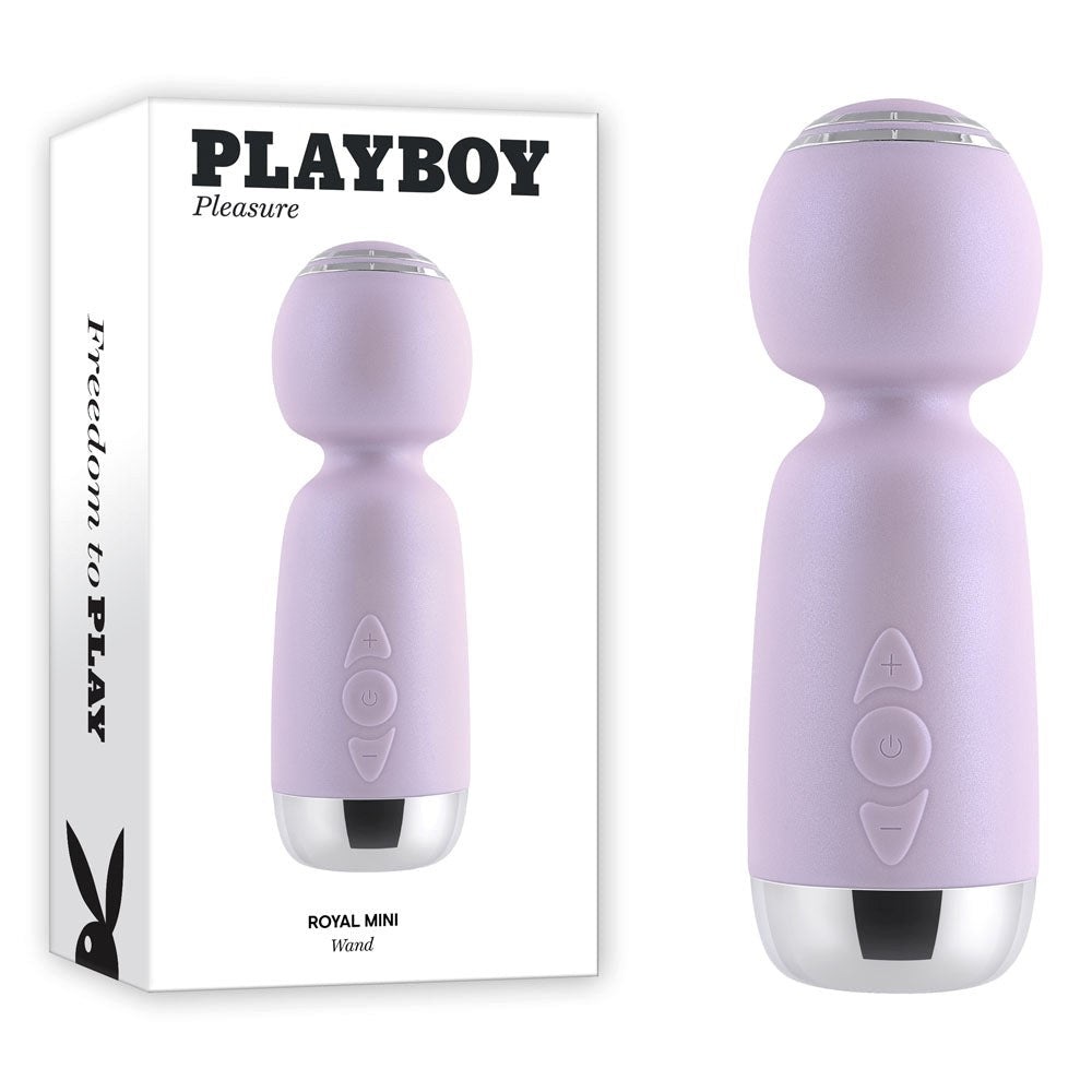 Playboy Pleasure Royal Mini Body Wand Vibrator - - Body Wands