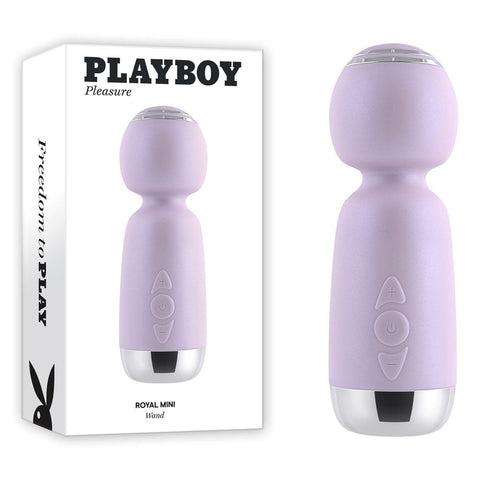 Evolved Playboy Pleasure Royal Mini Body Wand Vibrator Compact Power - Body Wands