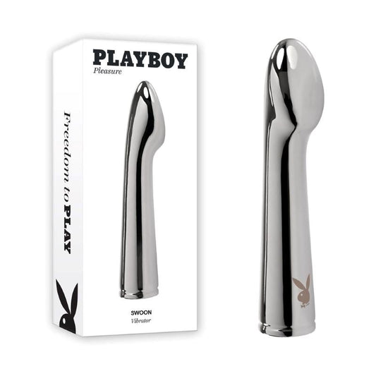 Evolved Playboy Pleasure Swoon 9 Functions Metal Vibrator Premium Aluminum - - Metal Vibrators