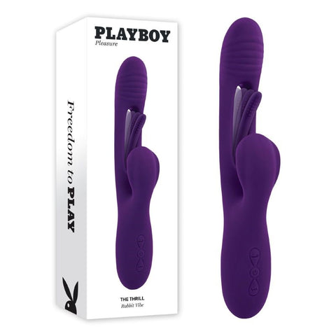 Evolved Playboy Pleasure THE THRILL 7 Functions Rabbit Massager Triple Action - Rabbit Vibrators