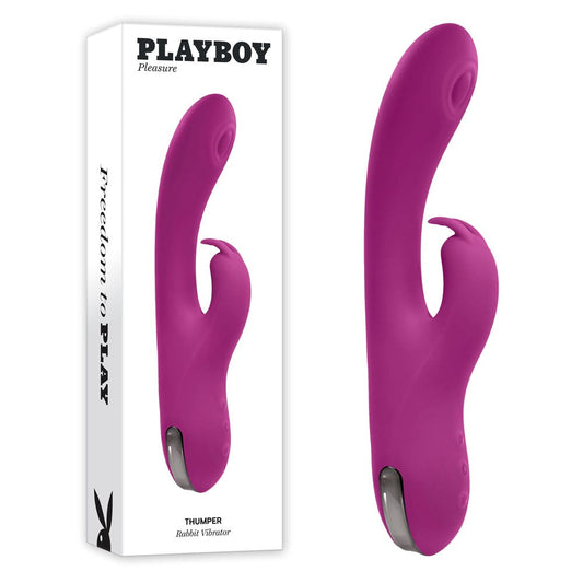 Playboy Pleasure Thumper Multi Functions Rabbit Vibrator - - Rabbit Vibrators