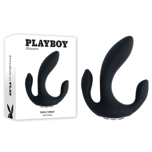 Playboy Pleasure TRIPLE THREAT Multi Play Vibrator - - G-Spot Vibrators