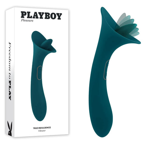 Evolved Playboy Pleasure True Indulgence Tongue Vibrator Dual End Design - Clit Ticklers and Pulsators