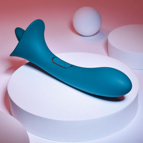 Evolved Playboy Pleasure True Indulgence Tongue Vibrator Dual End Design - Clit Ticklers and Pulsators