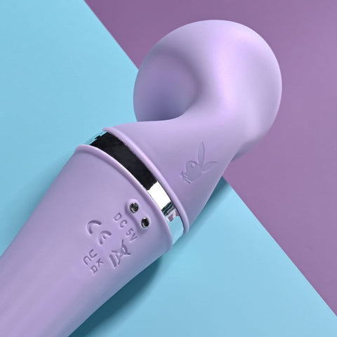 Evolved Playboy Pleasure Vibrato Body Wand Massager Dual Ended Vibrator - Personal Massagers