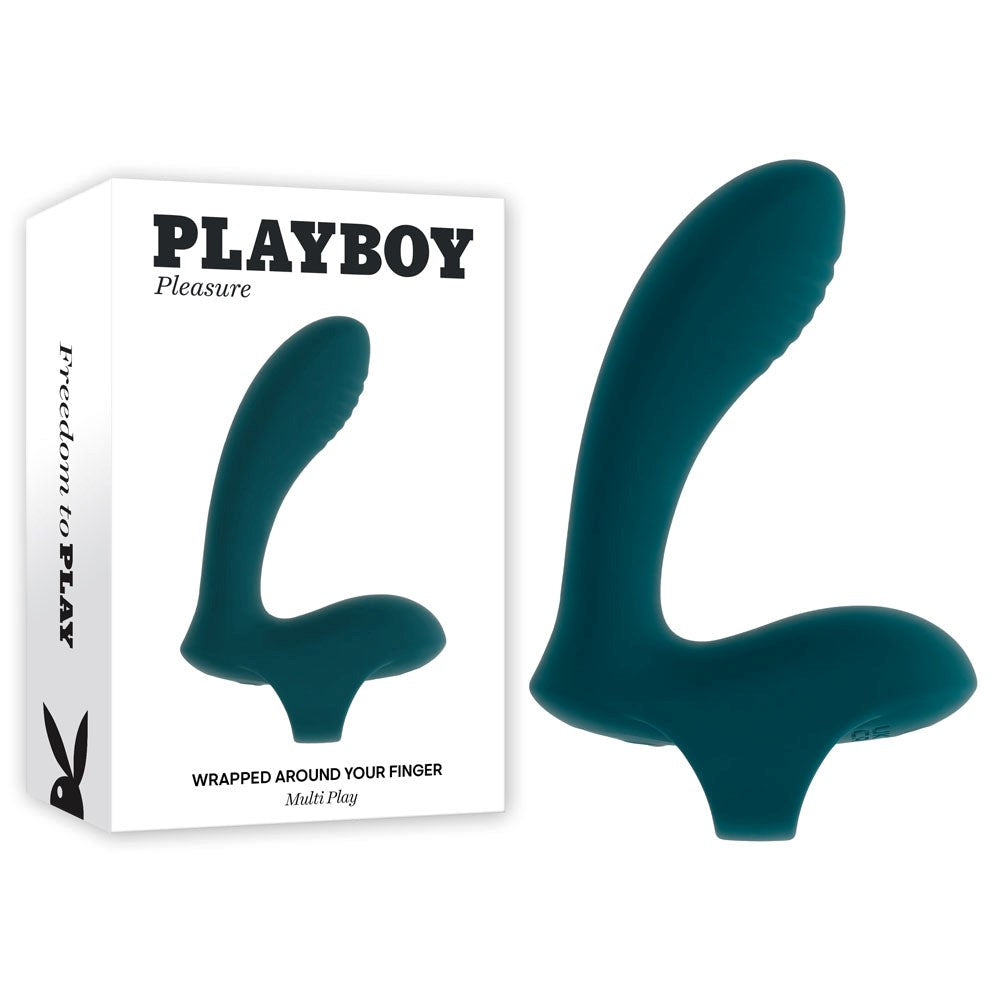 Playboy Pleasure Wrapped Around Your Finger Vibrator - - Finger and Tongue Vibrators