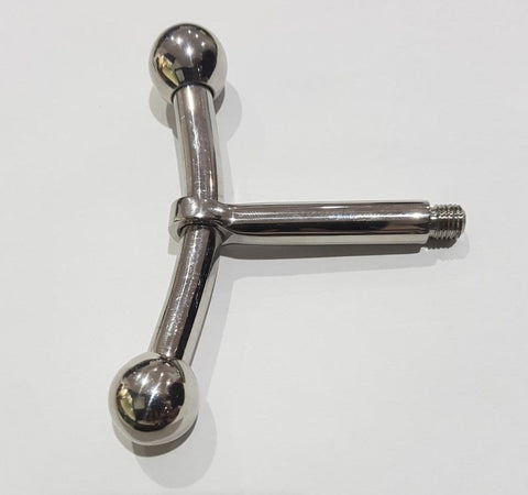 Hells Couture Plunge Steel Anal Plug Customizable Steel Handle - Steel Sex Toys