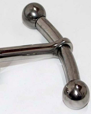 Hells Couture Plunge Steel Anal Plug Customizable Steel Handle - Steel Sex Toys