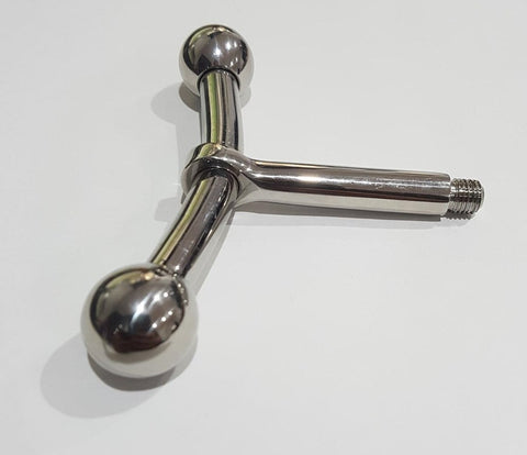 Hells Couture Plunge Steel Anal Plug Customizable Steel Handle - Steel Sex Toys