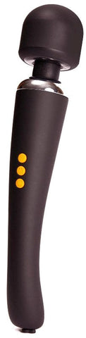 Pornhub Sextoys Pornhub Climax Rechargable Wand Set Black with 3 Attachments - Waterproof Vibrators