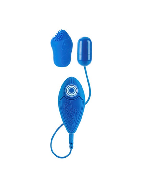 California Exotics Posh 10 Function Silicone Pleasure Pack 2 Remote Vibrator - - Love Eggs and Kegel Exercisers