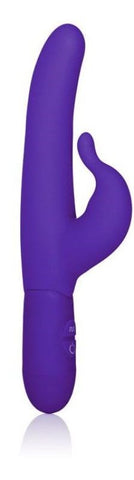California Exotics Posh 10 Function Silicone Teasing Tickler Purple Vibrator - Rabbit Vibrators