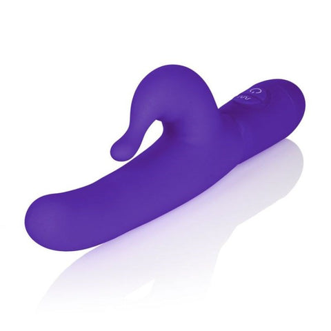 California Exotics Posh 10 Function Silicone Teasing Tickler Purple Vibrator - Rabbit Vibrators