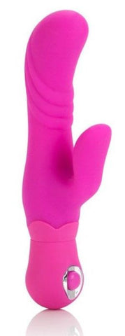 California Exotics Posh Silicone Thumper G Pink Curved G Spot Vibrator - Rabbit Vibrators