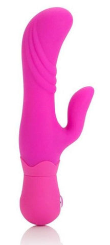 California Exotics Posh Silicone Thumper G Pink Curved G Spot Vibrator - Rabbit Vibrators