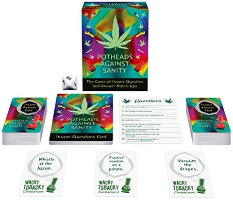 Kheper Games Potheads Against Sanity Adult Party Card Game 96 Questions - Sex Games, Coupons and Tricks