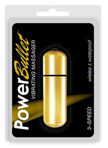 BMS Factory Power Bullet Gold Waterproof Clitoral Vibrator - Waterproof Vibrators