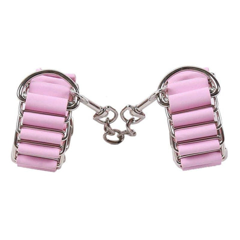 BDStyle Premium Dog Clip Bondage Kit Pink Faux Leather BDSM Set - Bondage Kits