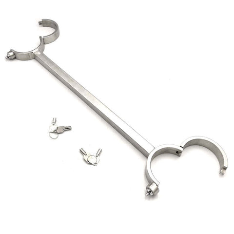 BDStyle Press Key Steel Wrist Spreader Body Safe CRings with Locking Key - Spreaders and Hangers